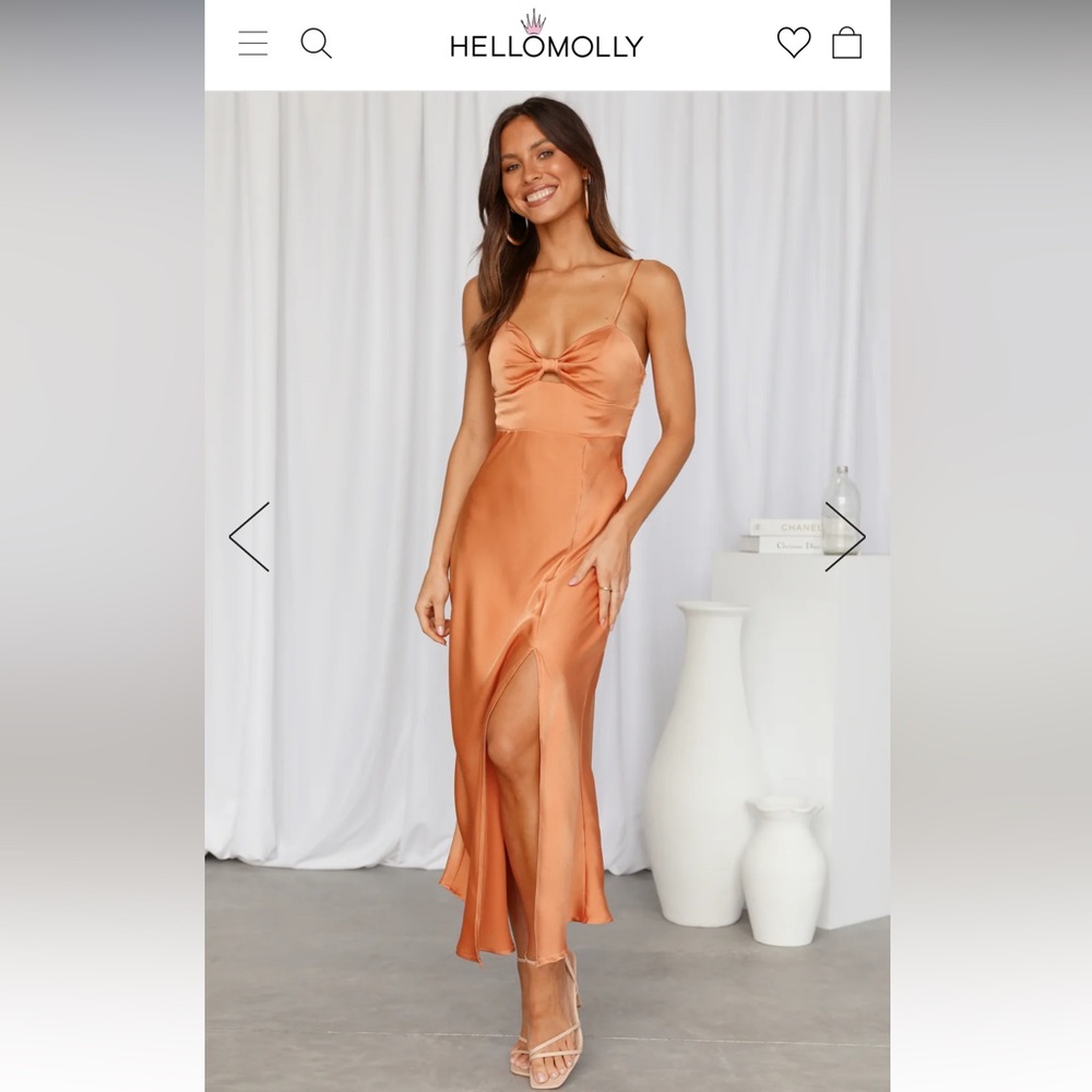 ‘I’ll be yours maxi dress orange’